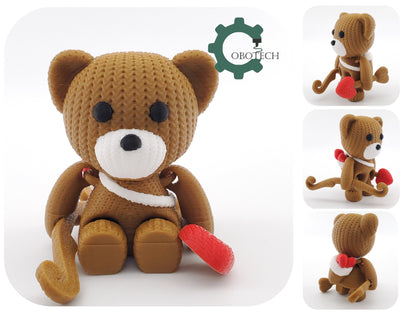 Digital Downloads Cobotech Articulated Crochet Cupid Bear by Cobotech