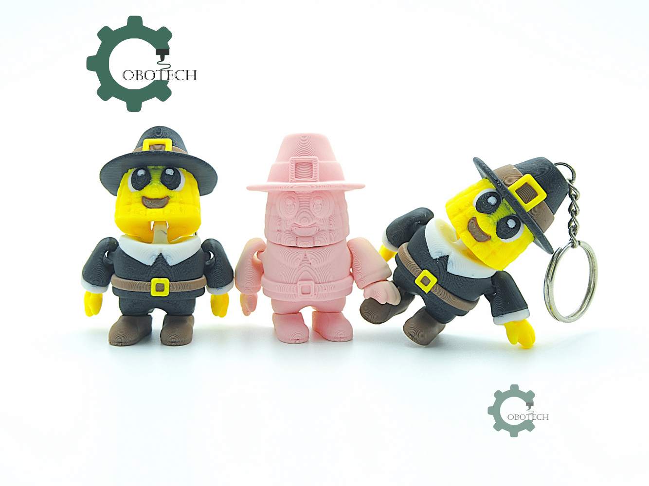 Cobotech-Thanksgiving Pilgrim Corn Articulated Keychain_07.png