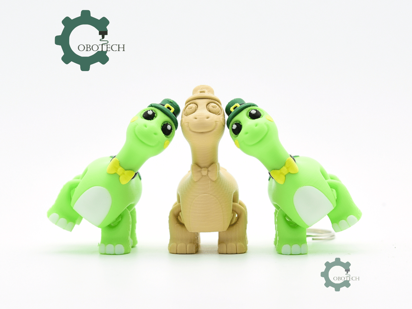 Cobotech-St Patricks Cute Dinosaur Articulated Keychain_07.png