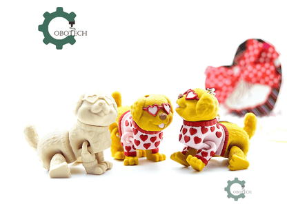 Cobotech-Valentine's Golden Retriever Articulated Keychain_07.png