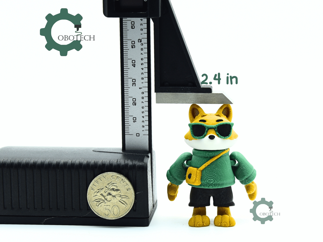 Cobotech-Cool Fox for Animal Lovers Articulated Keychain_03.png
