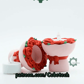 Cobotech-Valentine Rose Bouquet Candle Holder_09.gif