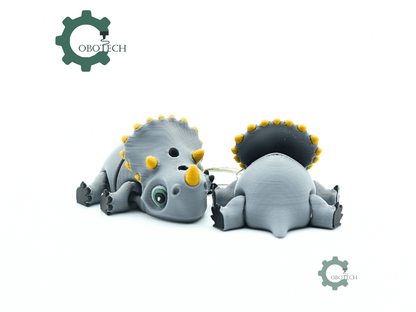 Cobotech-Sleepy Triceratops Articulated Keychain_08.png