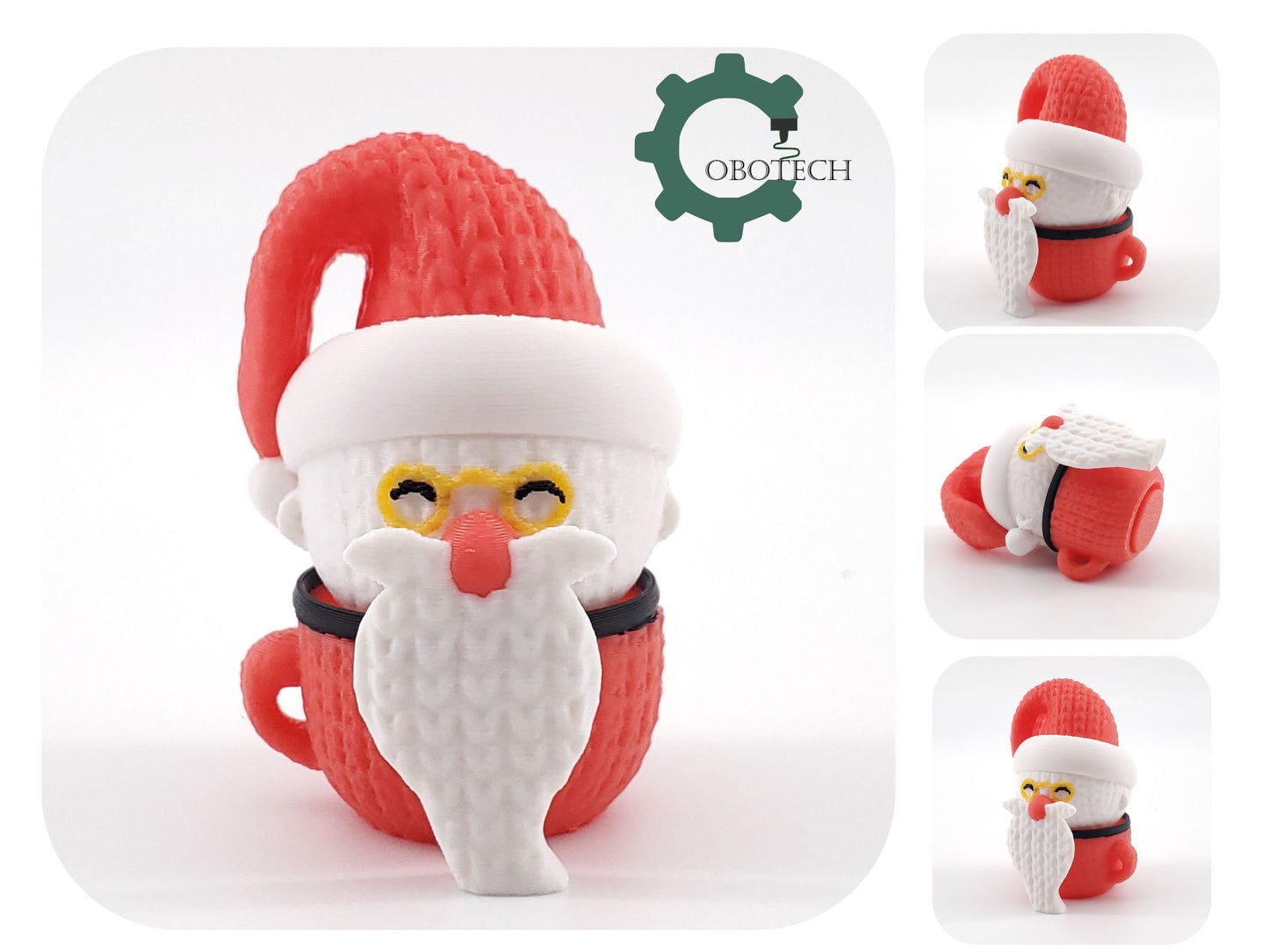 Digital Downloads Cobotech Twisty Crochet Santa In The Cup by Cobotech