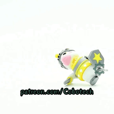 Cobotech-Cute Warrior Horse Articulated Keychain_10.gif