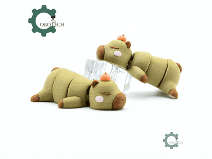 Cobotech-Sleepy Capybara Buddy Articulated Keychain_09.png