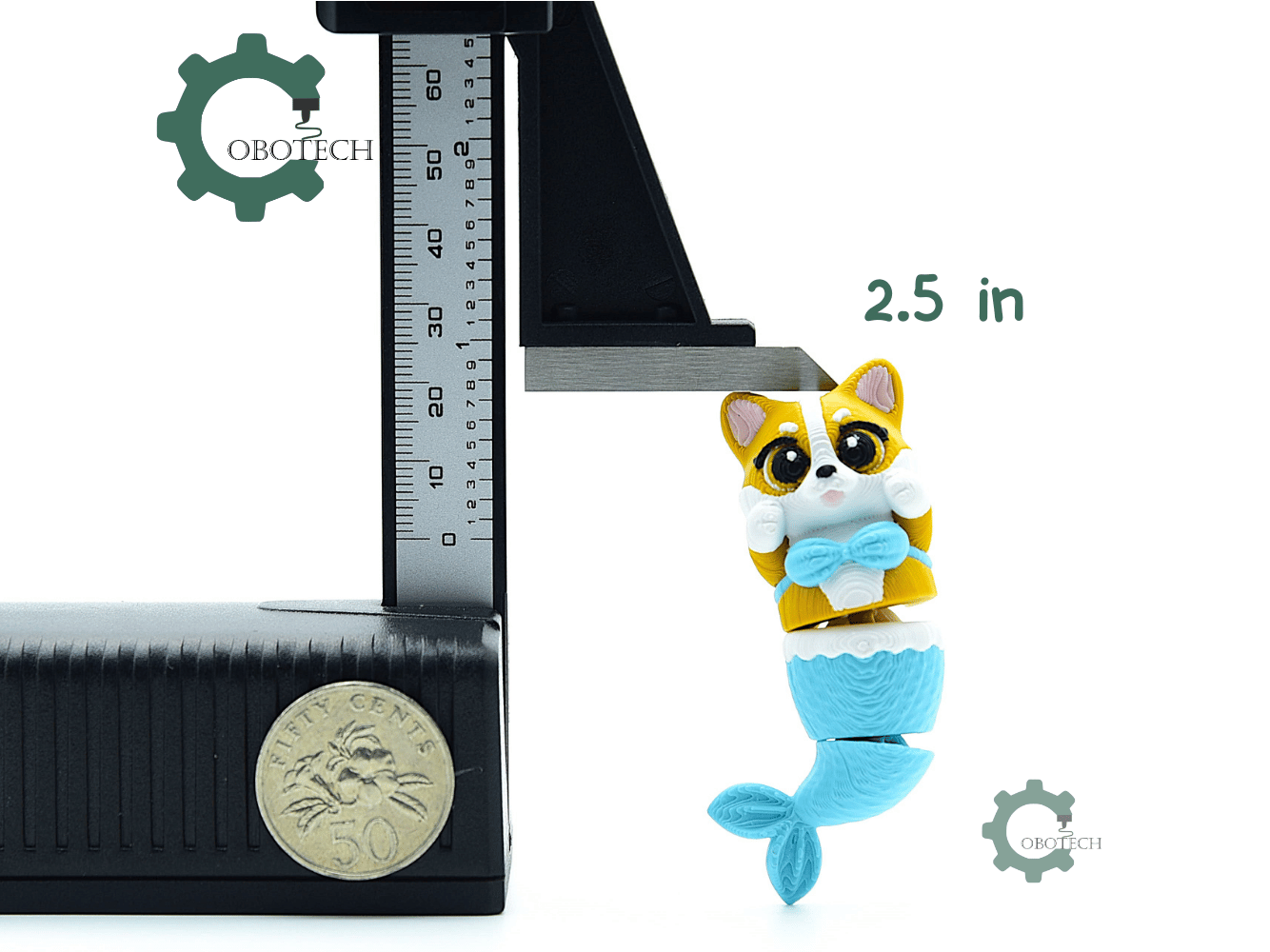 Cobotech-Corgi Mermaid Magnet-Insert Articulated Keychain_04.png