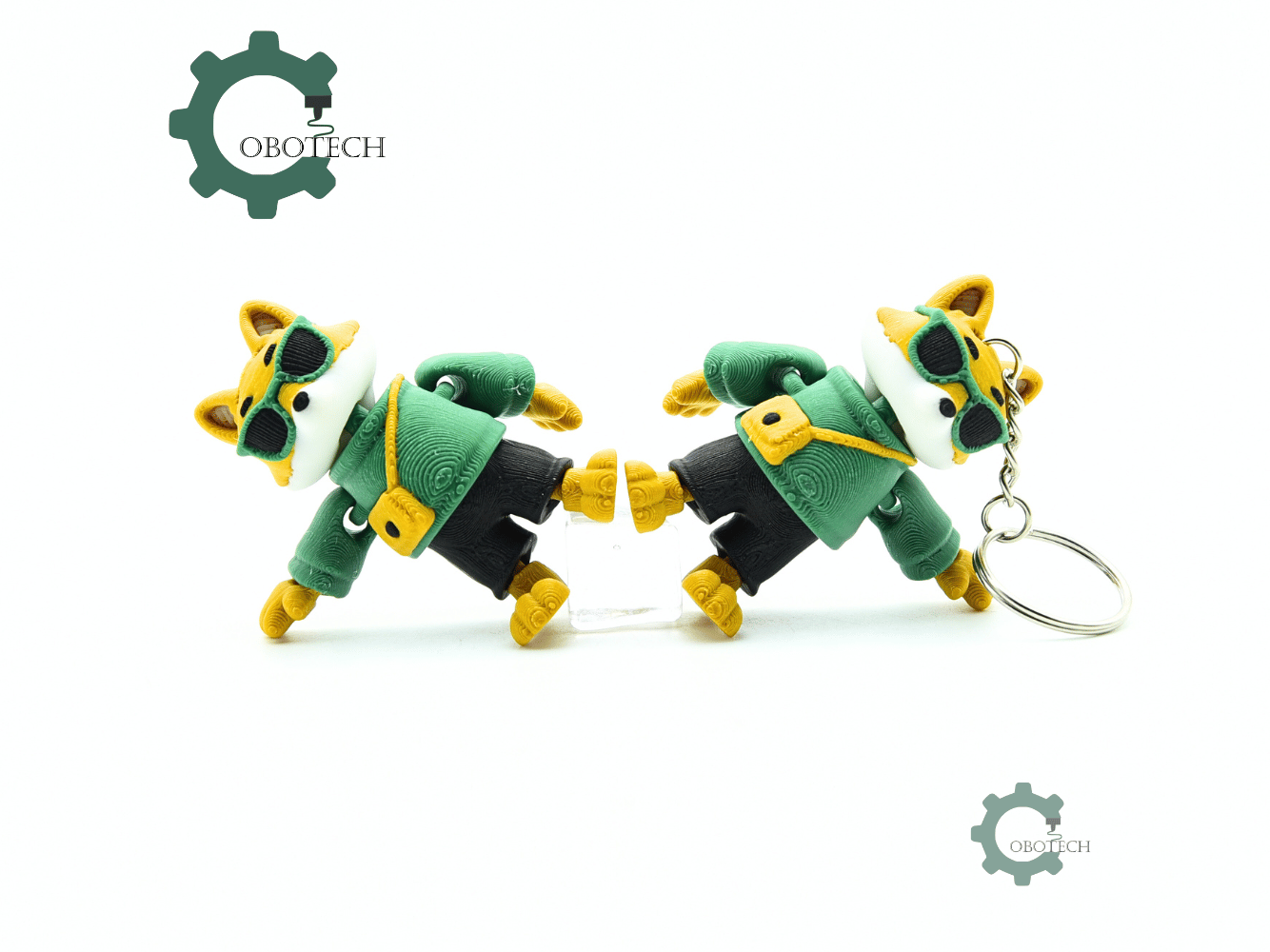 Cobotech-Cool Fox for Animal Lovers Articulated Keychain_08.png