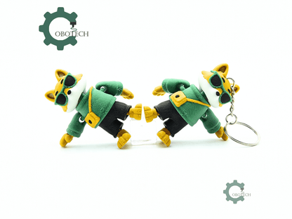 Cobotech-Cool Fox for Animal Lovers Articulated Keychain_08.png
