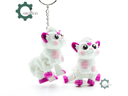 Cobotech-Cute Cow for Animal Lovers Articulated Keychain_01.png