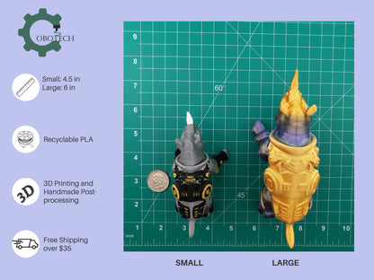 3D Print Articulated RhinoGuard by Cobotech, Articulated Rhino, Articulated Toys, Desk Decor, Cool Gift