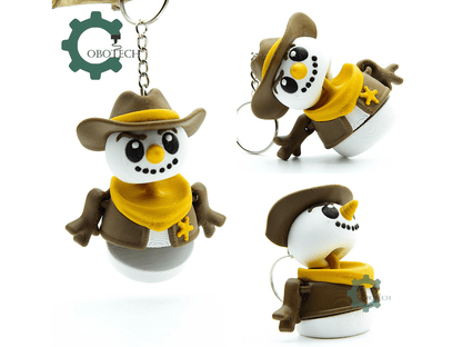 Cobotech-Winter Cowboy Snowman Articulated Keychain_02.png