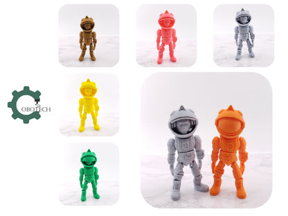 3D Printed Articulated Apestronaut by Cobotech, Ape Astronaut, Home Decorations, Desk Décor, Unique Gift, 3D Print Toys