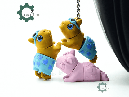 Cobotech-Beach Chill Capybara Articulated Keychain_04.png