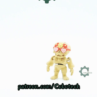 Cobotech-Valentine Love Skeleton Articulated Keychain_10.gif