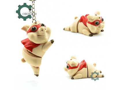 Cobotech-Playful Superhero Pig Articulated Keychain_02.png