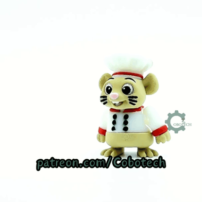 Cobotech-Chef Mouse Articulated Keychain_11.gif