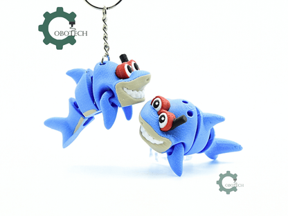 Cobotech-Playful Shark Diver Articulated Keychain_01.png