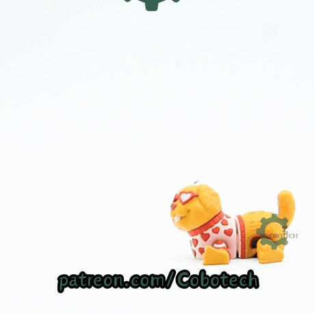 Cobotech-Valentine's Golden Retriever Articulated Keychain_10.gif