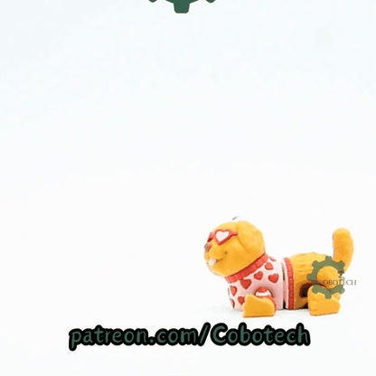 Cobotech-Valentine's Golden Retriever Articulated Keychain_10.gif