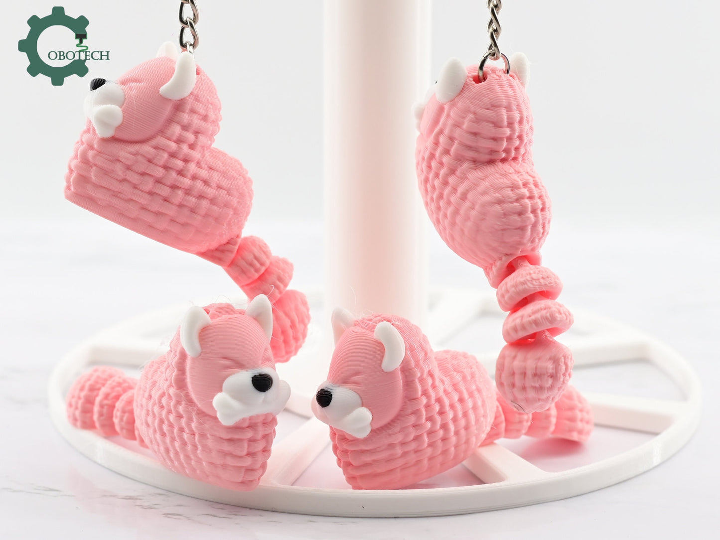 Digital Downloads Cobotech Crochet Heart Dog Keychain - Unique Gifts for Dog Lovers - Cute Keychain Charm - Unique Adorable Keychain Gift