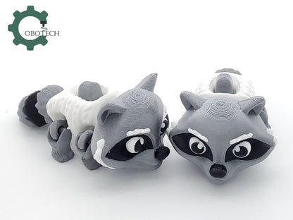 3D Print Articulated Racoon by Cobotech, Articulated Dragon , Fidget Toy, Home/Desk Decoration, Unique Gift