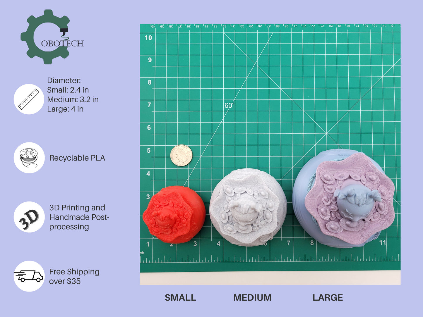 3D Print Lucky Dragon Money Jar by Cobotech, Articulated Dragon, Desk/Home Decor, Cool Gift