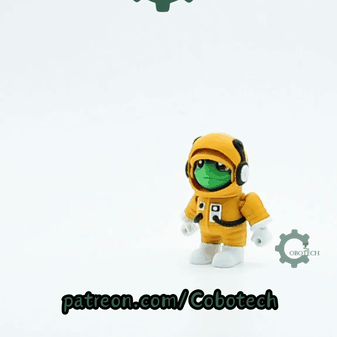 Cobotech-Cosmic Astronaut Frog Articulated Keychain_10.gif