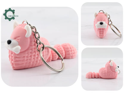 Digital Downloads Cobotech Crochet Heart Dog Keychain - Unique Gifts for Dog Lovers - Cute Keychain Charm - Unique Adorable Keychain Gift