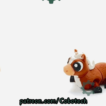 Cobotech-Grumpy Horse Articulated Keychain_10.gif