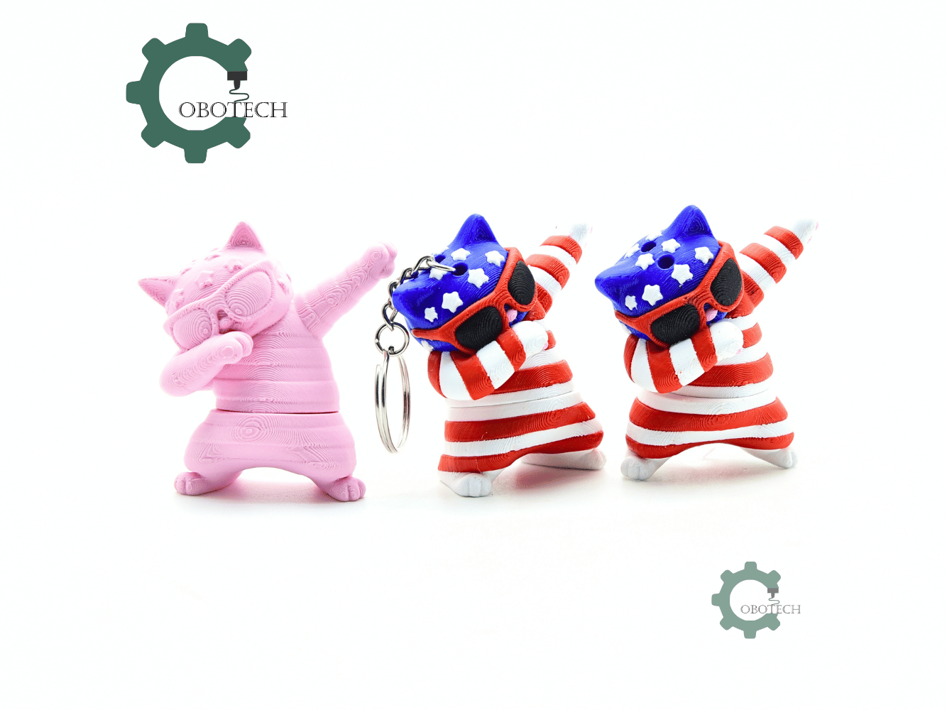 Cobotech-Patriotic Dabbing Cat for July 4th Articulated Keychain_07.png