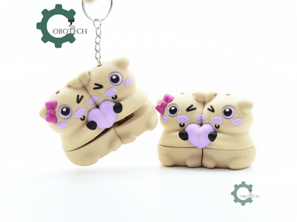 Cobotech-Cute Piggy Couple Magnet Articulated Keychain_01.png