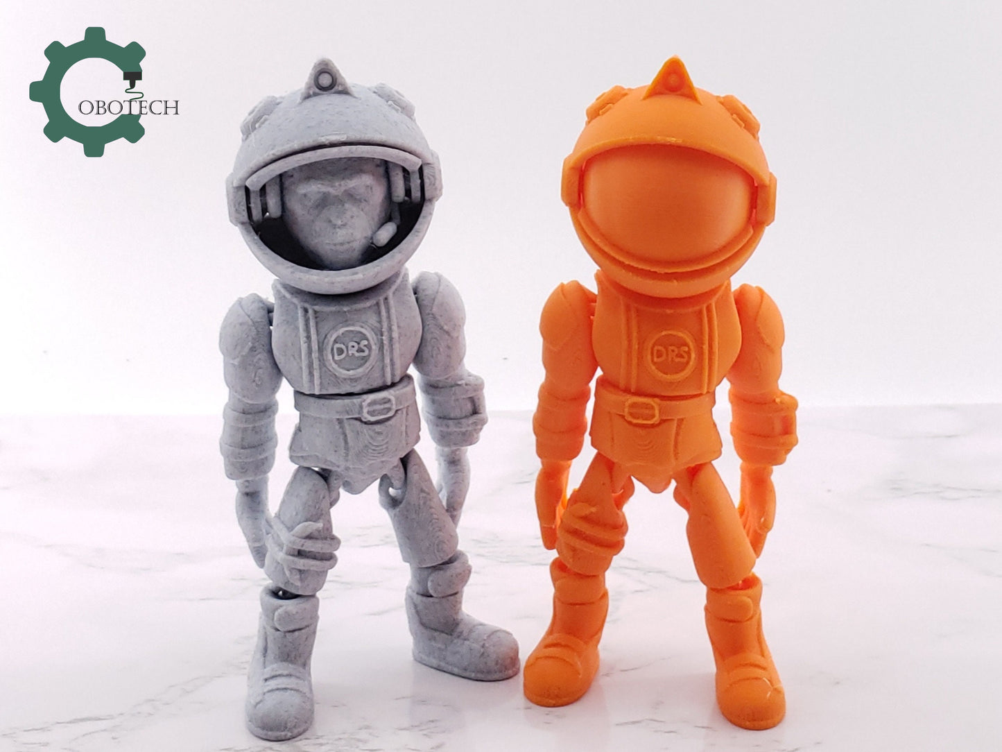 3D Printed Articulated Apestronaut by Cobotech, Ape Astronaut, Home Decorations, Desk Décor, Unique Gift, 3D Print Toys