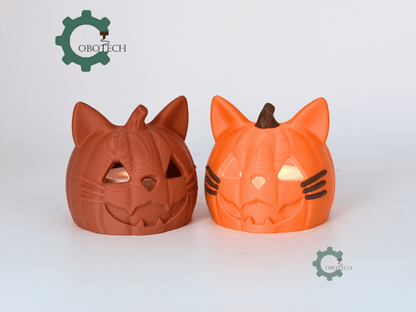 Cobotech-Cute Pumpkin Cat for Cat Lovers Candle Holder_01.png