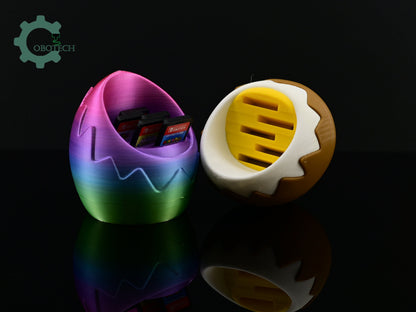 3D Print Game Card Holder Egg Sofa by Cobotech, Game Card Organizer, Desk/Home Decor, Cool Gift