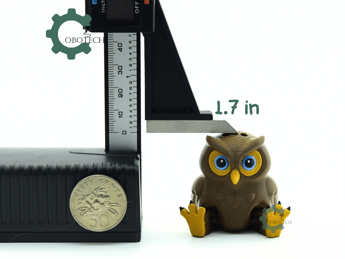 Cobotech-Curious Owl for Animal Lovers Articulated Keychain_03.png