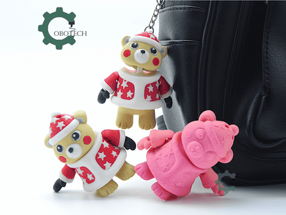 Cobotech-Winter Polar Bear Friend Articulated Keychain_04.png