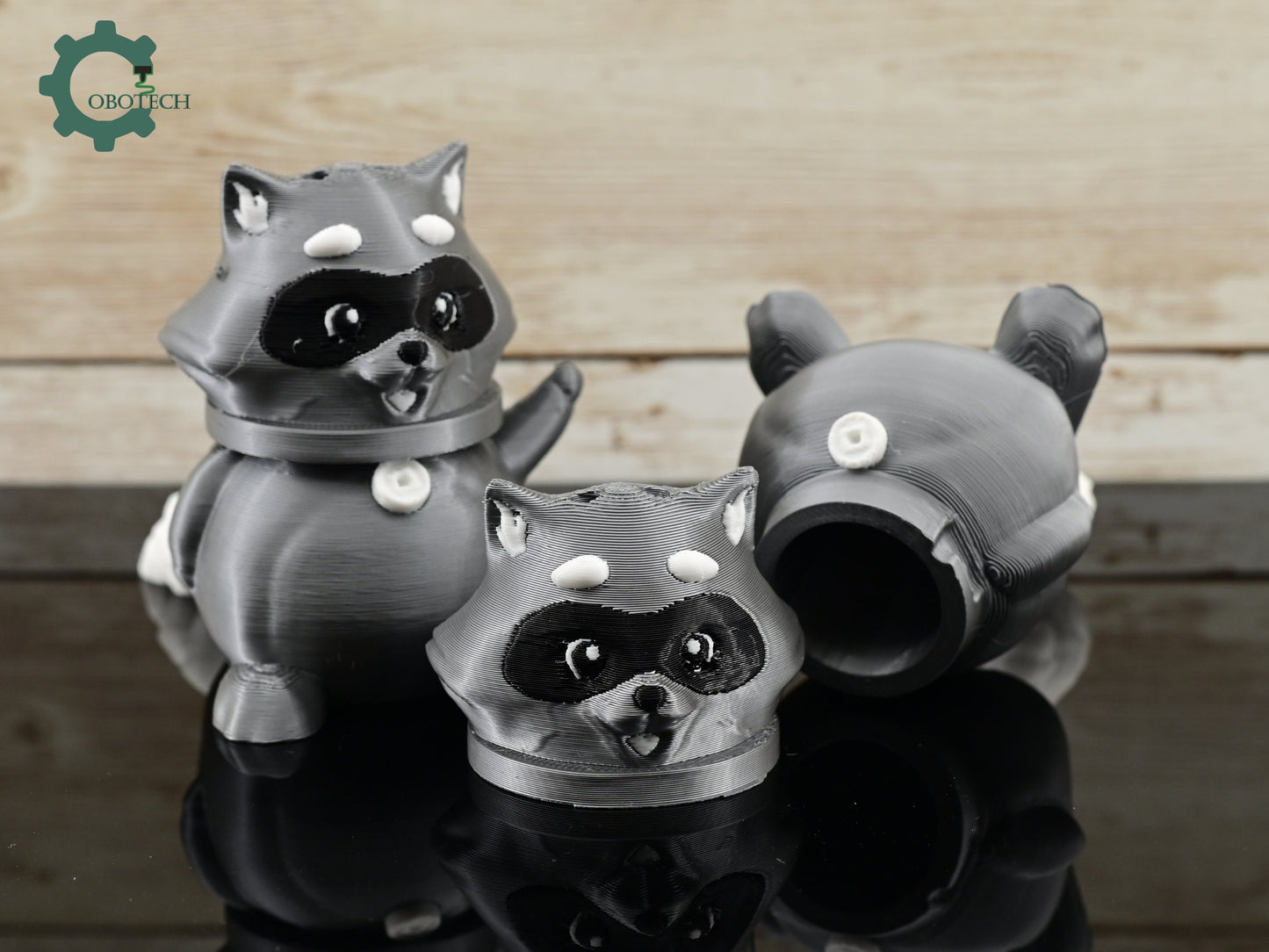 Digital Downloads Cobotech Articulated Raccoon Storage Keychain by Cobotech