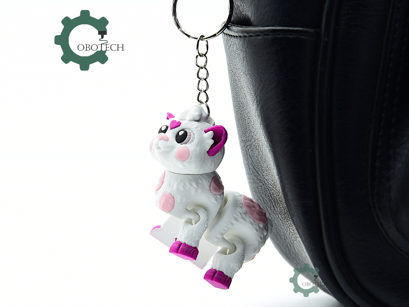 Cobotech-Cute Cow for Animal Lovers Articulated Keychain_06.png