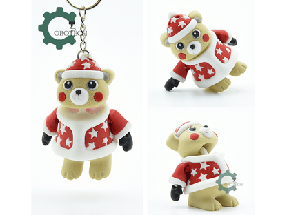 Cobotech-Winter Polar Bear Friend Articulated Keychain_02.png