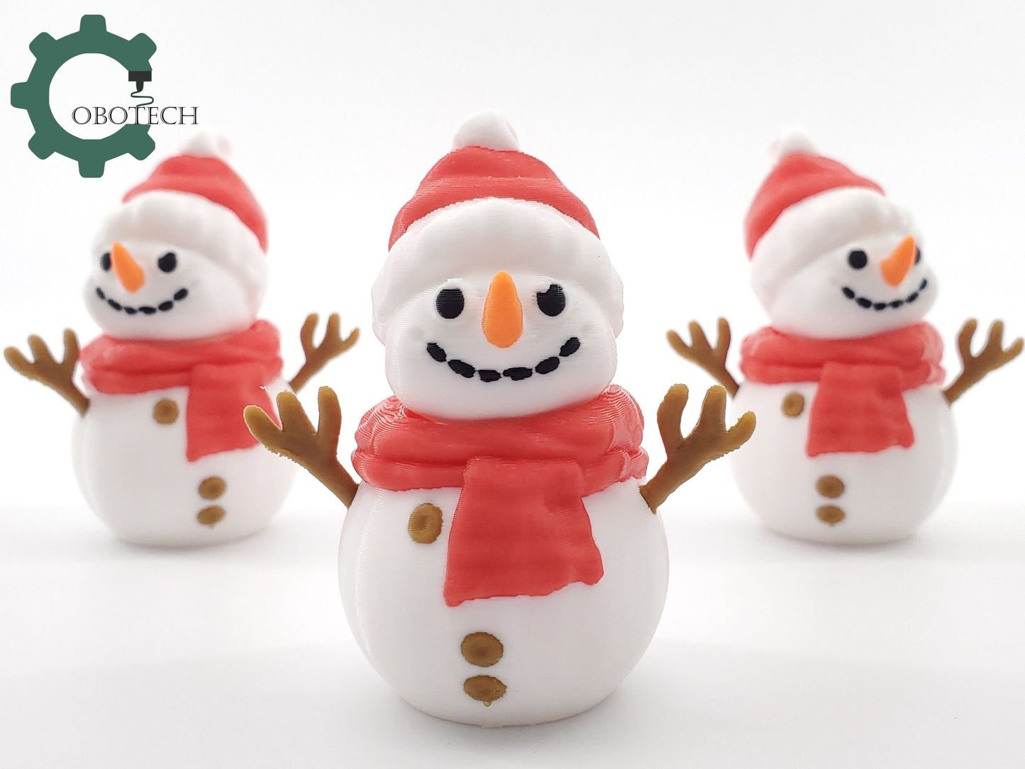 Digital Downloads Cobotech Twisty Snowman Ornament by Cobotech