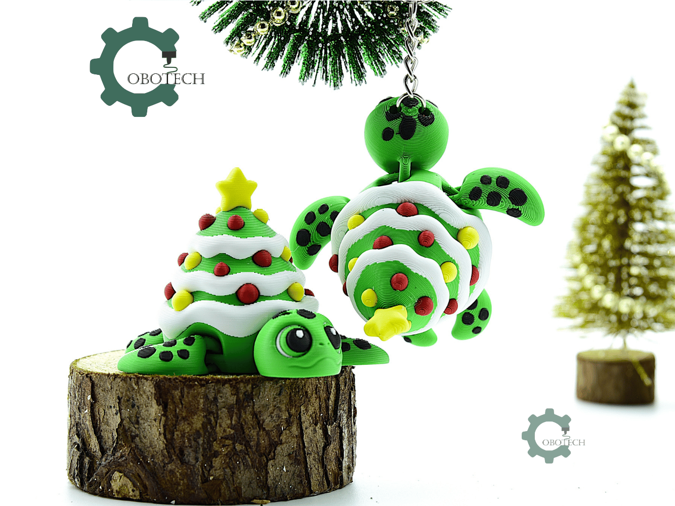 Cobotech-Christmas Turtle Ornament Articulated Keychain_05.png