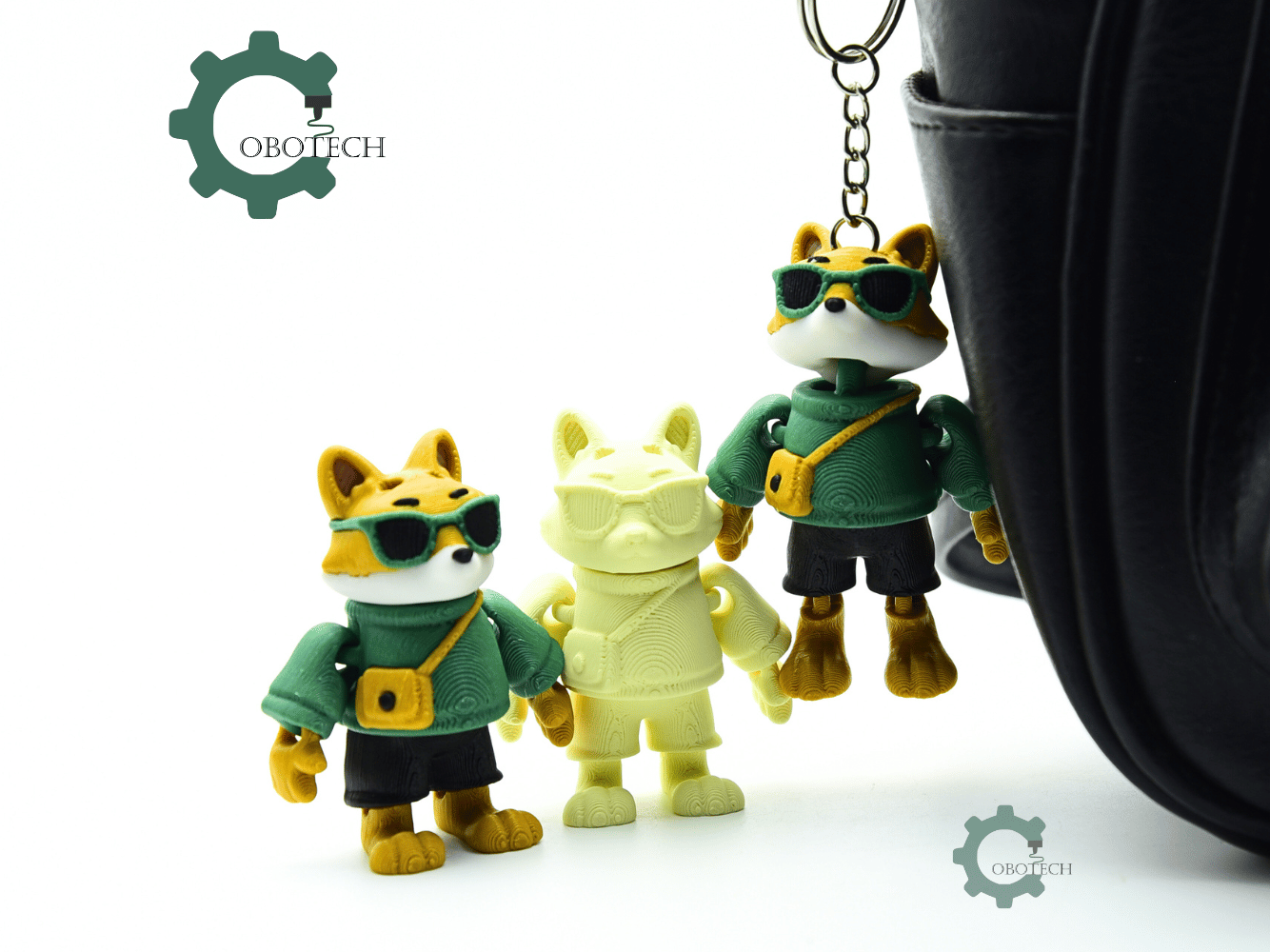 Cobotech-Cool Fox for Animal Lovers Articulated Keychain_04.png