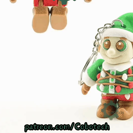 Cobotech-Christmas Elf Toy Articulated Keychain_10.gif