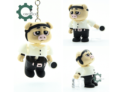 Cobotech-Burnout Pig with Coffee Cup Articulated Keychain_02.png