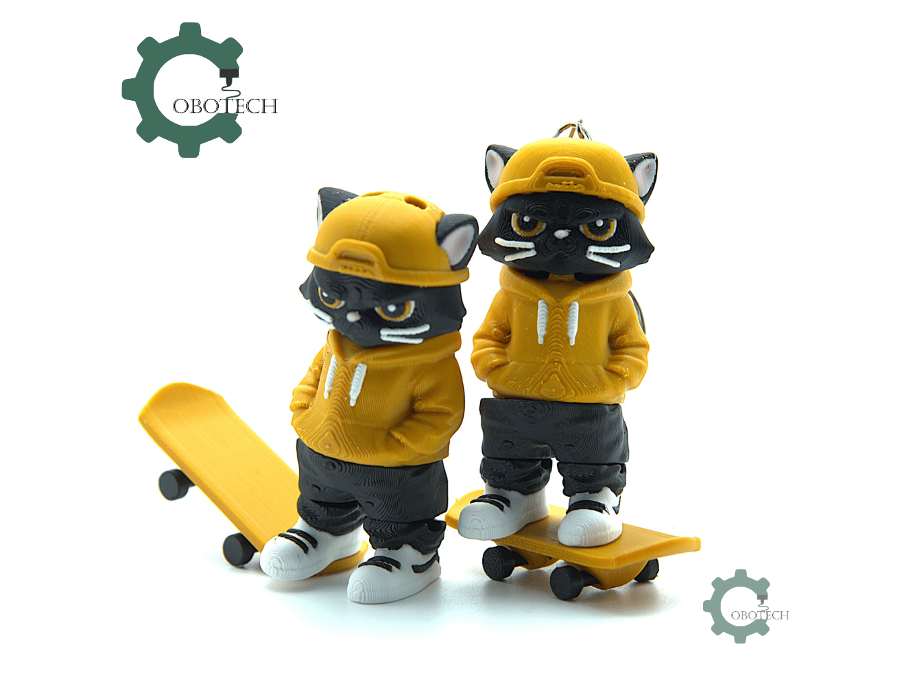 Cobotech-Skateboarding Cat Articulated Keychain_09.png