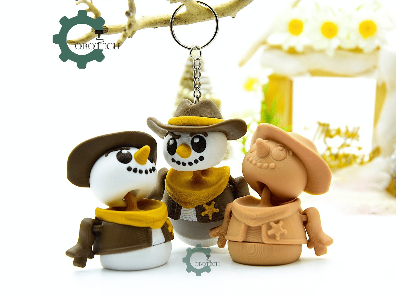 Cobotech-Winter Cowboy Snowman Articulated Keychain_04.png