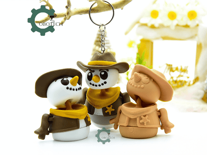 Cobotech-Winter Cowboy Snowman Articulated Keychain_04.png