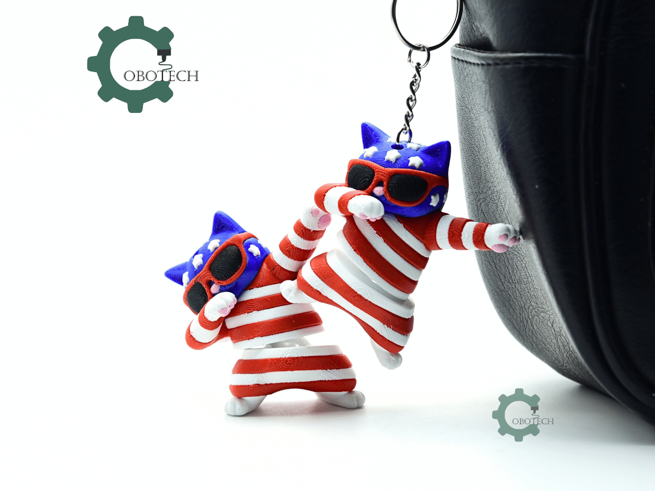 Cobotech-Patriotic Dabbing Cat for July 4th Articulated Keychain_05.png