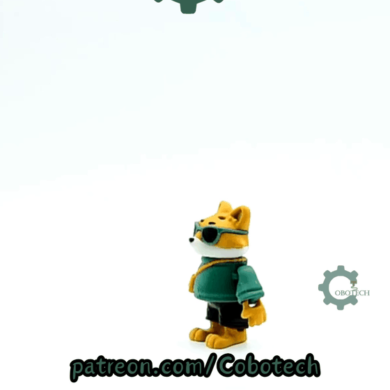 Cobotech-Cool Fox for Animal Lovers Articulated Keychain_10.gif